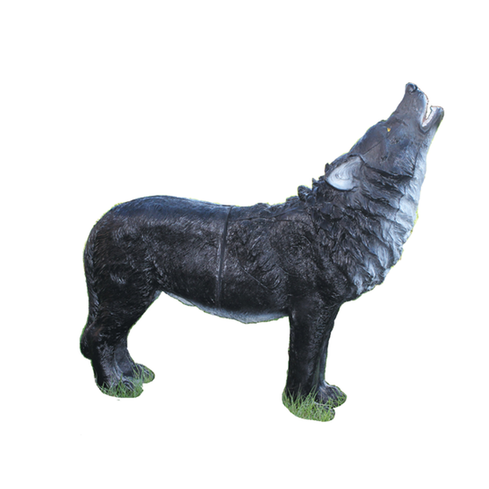 Longlife 3D Ziel Heulender Wolf Schwarz