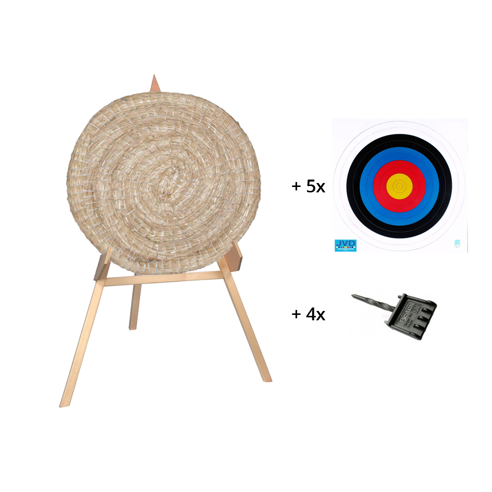 Zielset mit kleinem Strohziel bis 20lbs