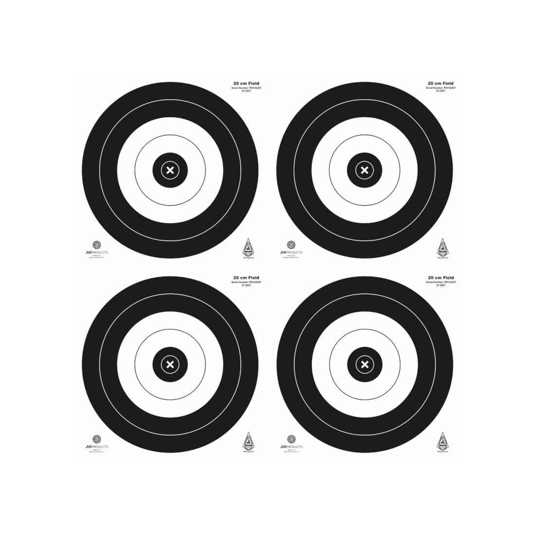 JVD Zielscheibenauflage IFAA Feld - 4x20cm