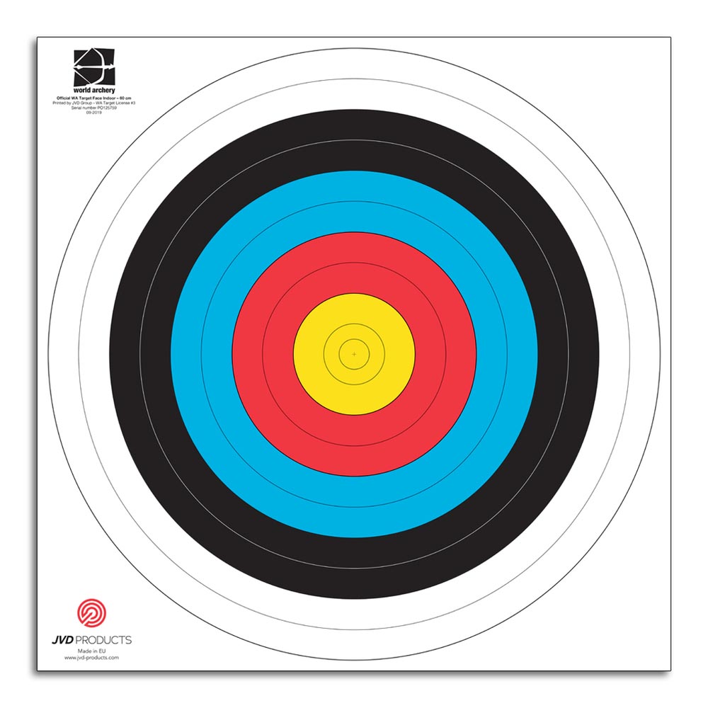 JVD Zielscheibenauflage FITA 80cm - 100 Stück