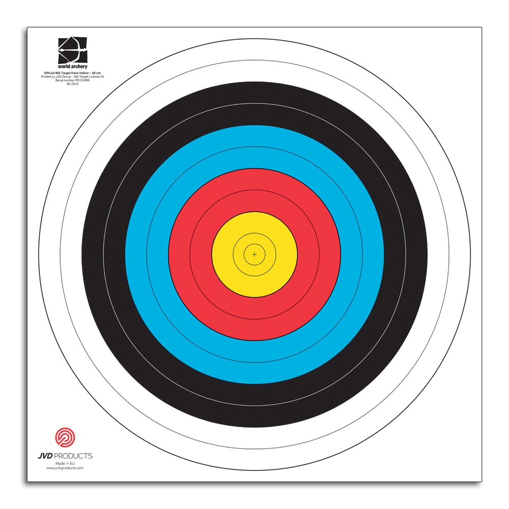 JVD Zielscheibenauflage FITA 40cm - 250 Stück