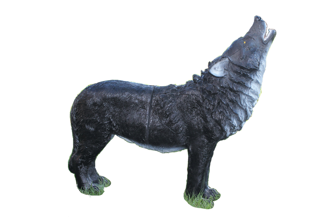 Longlife 3D Ziel Heulender Wolf Schwarz