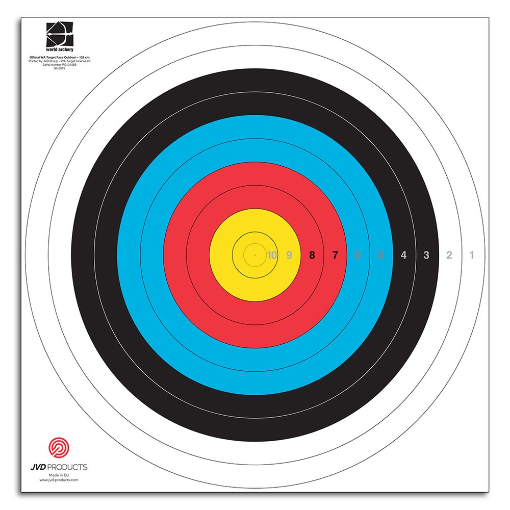 JVD Zielscheibenauflage FITA 122cm